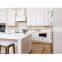 Luxury oak shaker style tall storage best decoration aluminium profile kitchen cabinet black