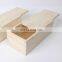 hot sale natural solid wood sliding wooden box for sale