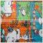 dog printed sequin fabric