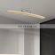 HUAYI Wholesale Aluminum Iron Acrylic Golden Color 32W Indoor Living Room Office Modern LED Ceiling Light