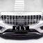 Front Car Grill For Mercedes-Benz 2015-2018 W205 C CLASS Facelift C63S AMG GTR Silver Black Grille