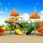 Preschool custom kids outdoor playground equipment plastic slide for kids