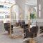 Saloon equipment and furniture barber unit LED stations styling dressing table hair salon mirror station salon de coiffure