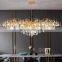 New Modern Design Simple Light Luxury Led Crystal Chandelier For Duplex Building Restaurant Villa Living Room Bedroom