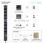 Swiss Rack PDU with Surge protector and Quick installation end cover