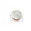 9.5mm Silver Logo Metal Jeans Button