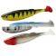 JOHNCOO 100mm 11.5g 3pcs Soft Bait Fishing Lures Japan Shad Artificial Bait Jig Head Fly Fishing Rubber Fishing