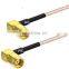 Waterproof grade RF switch connector coaxial cable assembly SMA male to SMA female rg179/ rg58 /rg59/ rg6