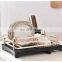 Aluminum Drying Dish Rack and Drain Board with Utensil Holder Dish Drying Rack Aluminium Dish Drying Rack