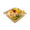 Bamboo wood salad mixing bowl serving wooden salad bowl set
