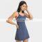 Sling Tennis Dress With Shorts Custom Girl Pickleball Skirts Sports Wears Fitness Sets