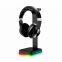 RGB Headset Holder with phone charging  gaming Headphone Desk Stand Portable Universal Gaming Headphone Display Stand