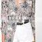 HAOHOO TROPICAL PRINT OVERSIZED SHIRT