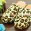 Leopard Print Winter Soft Bedroom Slippers Fashion Household Slippers Wholesale