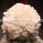Custom style blank color women puffball crochet knit winter hat