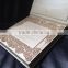 beautiful cream and gold hardcover wedding invitation boxed                        
                                                Quality Choice