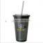 20oz Acrylic Double Walled Acrylic Tumbler With Straw