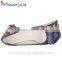 Comfortable leopard print open toe women flat shoes