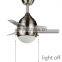 Modern Mini Fan Glass Shade Pendant Light