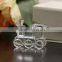 lovely crystal glass train model for baby shower favors