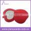 Round promotion compact PU leather mirror PU pocket mirror