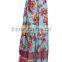 floral print latest skirt design pictures long skirt apparel for 18-45 years old women