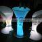 Good quality LED modern sale cheap plastic tables and chairs /plastic lighting led bar chair