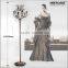 Antique Style Floor Lamp Crystal Centerpiece Rustic Standing Light LD003-L6