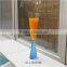 heavy blue shot stem glass champagne flutes
