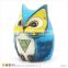 Resin Yellow Brown Owl Money Bank Fancy Items for Kids