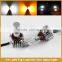 H8 H11 Led Car Fog Driving Head Light Lamp Bulb with Yellow Amber Turn signal light DRL