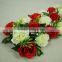 Home and wedding decoration 18 heads colorful artificial rose flower boat wedding decoration