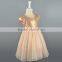 hot sale gold sequin girl summer party dresses with high quality competitive price Asian European design for 5/6/7/8 years