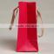 250gsm coated paper hand bag rose red paper bags for ornament