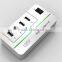 30W 5V6A 4 Ports High Speed Desktop for Smartphones, Tablets and Many Other Devices USB Wall Charger with Power IQ Technology