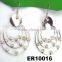 fashion ladies crystal airplane stud earrings wholesale