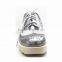 2015 spring sport style silver color women fashion casual shoes