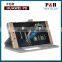 Wallet Design PU Leather Mobile Phone Flip Cover Window Case for Huawei P8