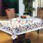 Flower Printed With Lace Edge Vinyl Table Cloth, Wholesale Price for Table Cloth