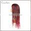 handcraft african american micro braid wig black women heat resistant fiber kinky twist braided lace wig