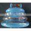 blue cute inflatable baby chair with balls