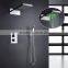 stainless steel led rainfall shower panel set 2 function showerhead rain and waterfall with led light