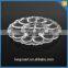 Factory cheap crystal glass Egg plate Trays