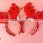 EBay hot sale christmas party decorations light santa christmas headband for girl