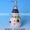 Wholesale bulk christmas bathroom accessories,ceramic decorative soap dispenser