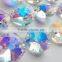 6.28 -8 12 Iridescent AB Asfour Full Lead Crystal 14mm Octagon Beads Shabby Chic Aurora Borealis Prisms
