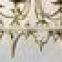 530-18 Italian Brass and Crystal Chandelier