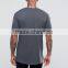 Custom mens plain extended t shirt wholesale long line t shirt