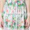 Print Chiffon Single-Layered Full Knee Length Skirt