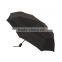 Portable Automatic Black Fold Travel Umbrella with Wind Vent